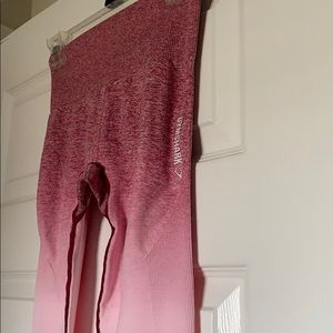 Gymshark pink ombré seamless leggings size small